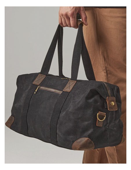 QUA-QD650-Heritage Waxed Canvas Holdall 2